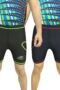 PLAYWAY Pack of 2 - Self Design Black Skinny Fit Sports Shorts for Men