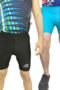 PLAYWAY Pack of 2 - Solid Black-Light Blue Skinny Fit Sports Shorts for MenWomen