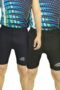 PLAYWAY Pack of 2 - Solid Black-Navy Blue Skinny Fit Sports Shorts for Men_Women