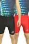 PLAYWAY Pack of 2 - Solid Black-Red Skinny Fit Sports Shorts for MenWomen