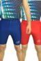 PLAYWAY Pack of 2 - Solid Red-Blue Skinny Fit Sports Shorts for Men/Women