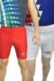 PLAYWAY Pack of 2 - Solid Red-White Skinny Fit Sports Shorts for Men/Women