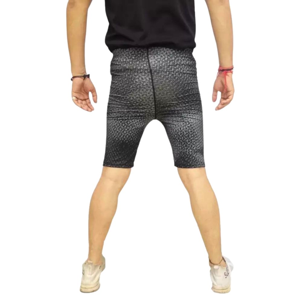 PLAYWAY Printed Grey Regular Shorts for Men