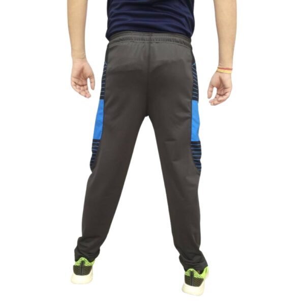 PLAYWAY Printed Grey Track Pants with Side Pockets for Men