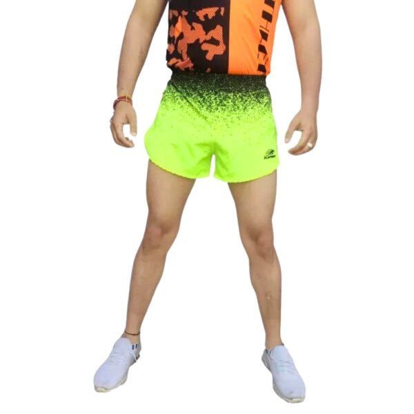 PLAYWAY Printed Men Yellow Sports Shorts