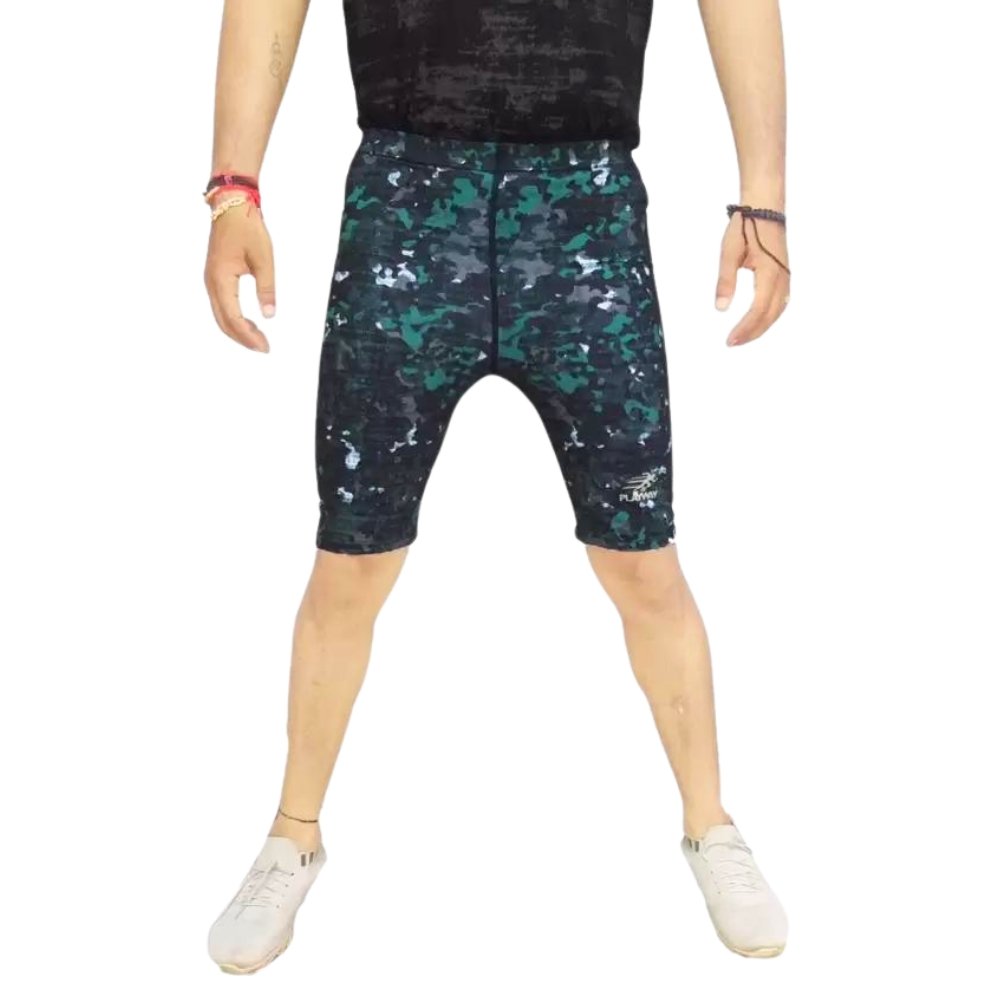 PLAYWAY Printed Multicolor Skinny Fit Regular Shorts for Men