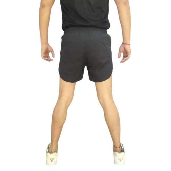 PLAYWAY Solid Dark grey Regular Fit Sports Shorts for Men