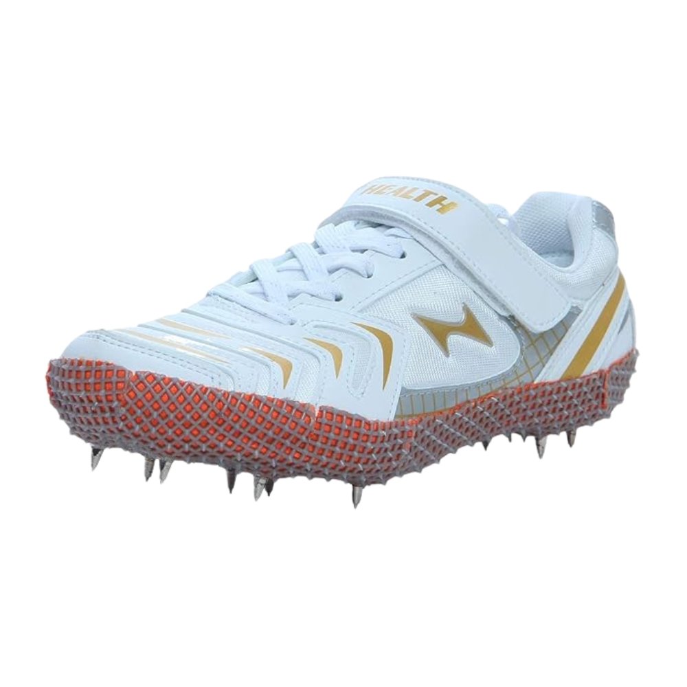 HEALTH High Jump Spikes White Track & Field Shoes 608